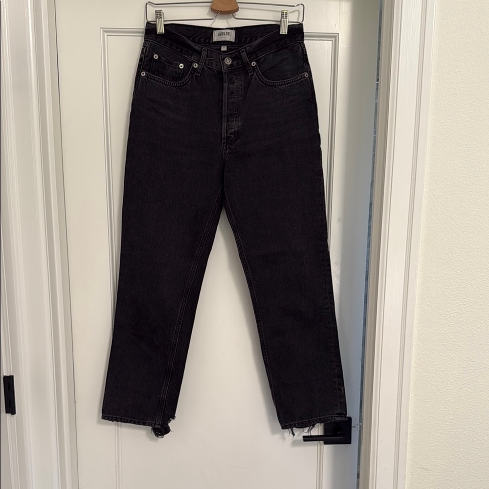Agolde Lana Faded Black Jeans - size 26